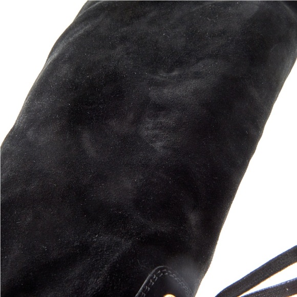 SPECTACULAR❤️ Chanel Letters Suede Wedge Logo Boots - Picture 5 of 8